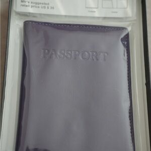Purple Passport Holder